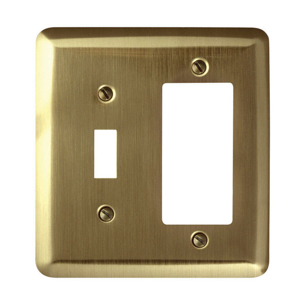 Amerelle Wallplt T/R Brsh Brass 154TR